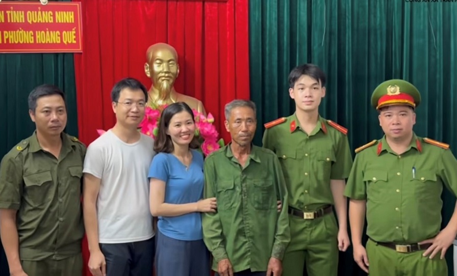 Công an xã Trần Phú: Tìm thấy người đàn ông đi lạc sang Quảng Ninh